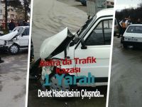Bafra'da Trafik Kazası: 1 Yaralı