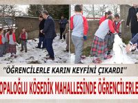 Başkan Topaloğlu Kösedik Mahallesinde Öğrencilerle Buluştu