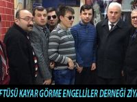 BAFRA MÜFTÜSÜ KAYAR GÖRME ENGELLİLER DERNEĞİ ZİYARETİNDE