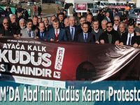 ALAÇAM’DA Abd'nin Kudüs Kararı Protesto Edildi