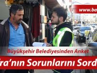 Büyükşehir Belediyesinden Bafra Anketi