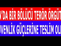 Bölücü Terör Örgüt Üyesi Teslim Oldu