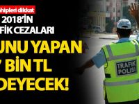 Trafik cezaları 2018'de Can Yakacak