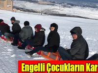 Ladik'de Engelli Çocukların Kar Keyfi