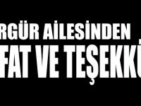 Vefat ve Teşekkür