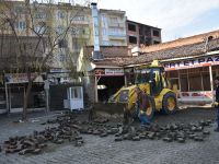 Boyabat'ta Tarihi Orta Çarşı'nın restorasyonuna başlandı