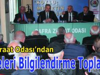 Bafra Ziraat Odası, Delegelerini Bilgilendirdi