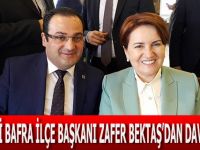 İYİ PARTİ BAFRA İLÇE BAŞKANI ZAFER BEKTAŞ’DAN DAVET