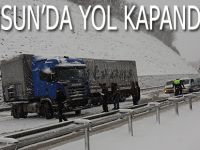 Kar geldi yollar kapandı