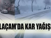 Alaçam'da Kar Yağışı Başladı
