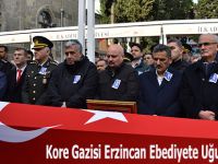 Kore Gazisi Erzincan Ebediyete Uğurlandı
