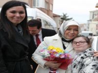 Çiğdem Karaaslan, Samsun'da ziyaretlerde bulundu