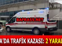 Bafra'da Trafik Kazası; 2 Yaralı