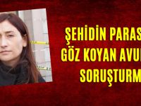 ŞEHİDİN PARASINA GÖZ KOYAN AVUKATA SORUŞTURMA