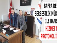 BAFRA DENETİMLİ SERBESTLİK MÜDÜRLÜĞÜ İLE BAFRA İŞ KUR HİZMET MERKEZİ PROTOKOL İMZALADI