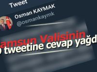Samsun Valisinin O Tweetine Cevap Yağdı