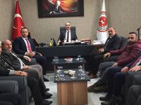 KAMUSEN BAFRA TEMSİLCİLİĞİNDEN CUMHURİYET BAŞSAVCISI  TURGUT TÜRKMEN’E ZİYARET