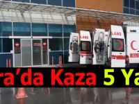Bafra'da Trafik Kazası 5 Yaralı