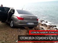 Otomobilin Düşmemesi İçin El Verdiler
