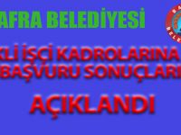 BAFRA BELEDİYESİ SÜREKLİ İŞÇİ KADROLARI AÇIKLANDI