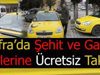 Bafra'da Şehit ve Gazi Ailelerine Ücretsiz Taksi