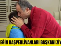 GELECEĞİN BAŞPEHLİVANLARINDAN BAŞKAN ÖZBALCI’YA ZİYARET