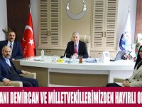 SAĞLIK BAKANI DEMİRCAN VE MİLLETVEKİLLERİMİZDEN HAYIRLI OLSUN ZİYARETİ