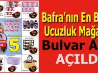 Bafra'nın en ucuz mağazası açıldı