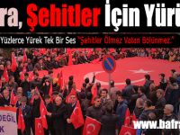 Bafra Şehitler İçin Yürüdü