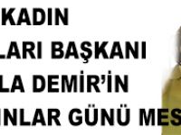 CHP KADIN KOLLARI BAŞKANI LEYLA DEMİR’İN KADINLAR GÜNÜ MESAJI