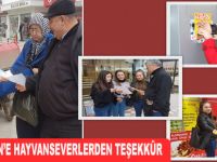 HAYVAN SEVENLERDEN BAŞKAN ŞAHİN'E TEŞEKKÜR