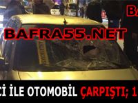 Patenci İle Otomobil Çarpıştı; 1 Yaralı