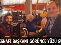 Pazar Esnafı Başkanı Görünce Yüzleri Gülmeye Devam Ediyor
