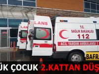 KÜÇÜK ÇOCUK 2.KATTAN DÜŞTÜ !!!