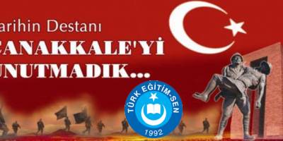 BAFRA TÜRK EĞİTİM SEN ÇANAKKALE DENİZ ZAFERİ AÇIKLAMASI