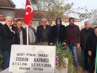 ŞEHİT P. ONB. COŞKUN KAPANCI KABRİ BAŞINDA DUALARLA ANILDI
