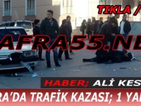 Bafra’da Trafik Kazası; 1 Yaralı
