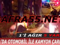 Bafra'da Trafik Kazası; 1'i Ağır, 5 Yaralı