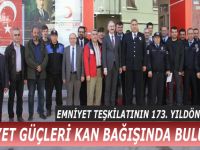 Bafra'da Emniyet Güçleri Kan Bağışında Bulundu