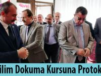 Kilim Dokuma Kursuna Protokol Akını