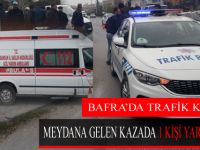 Bafra'da Trafik Kazası; 1 Yaralı