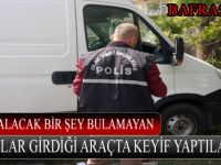 Çalacak Bir Şey Bulamayan Hırsızlar, Girdiği Araçta Keyif Yaptılar
