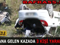 Bafra'da Trafik Kazası; 3 Yaralı