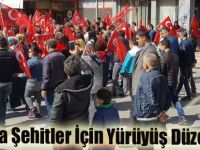 Bafra'da Şehitler İçin Yürüyüş Düzenlendi