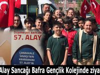 57.Piyade Alay Sancağı Bafra Gençlik Kolejinde ziyarete açıldı