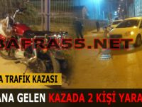 Bafra'da Trafik Kazası: 2 Yaralı