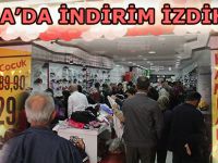 Bafra'da Ayakkabı Mağazasında İndirim İzdihamı