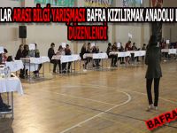 Bafra'da Ortaokullar Arası Bilgi Yarışması Düzenlendi