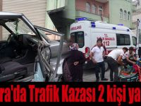 Bafra'da Trafik Kazası 2 kişi yaralandı