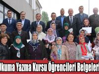 Alaçamda Okuma Yazma Kursu Öğrencileri Belgelerine kavuştu